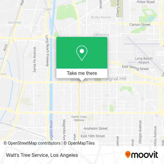 Walt's Tree Service map