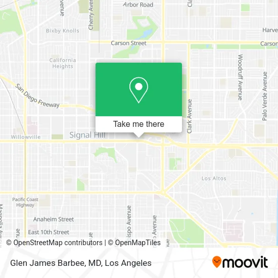 Glen James Barbee, MD map