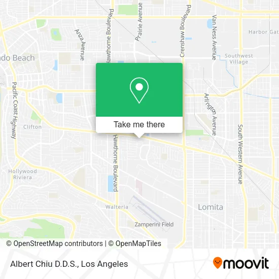 Albert Chiu D.D.S. map