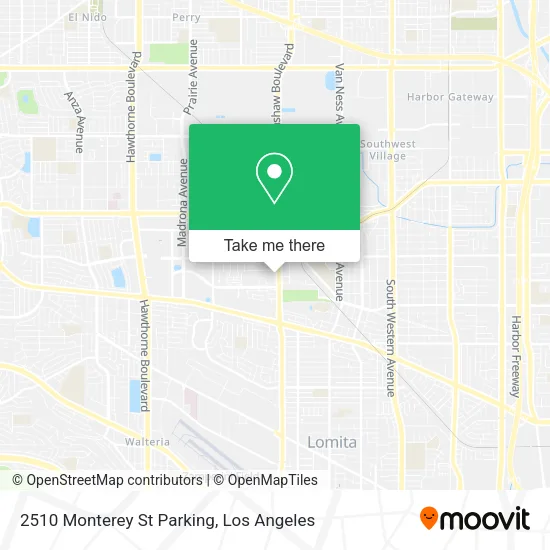Mapa de 2510 Monterey St Parking