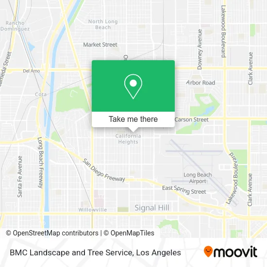 BMC Landscape and Tree Service map