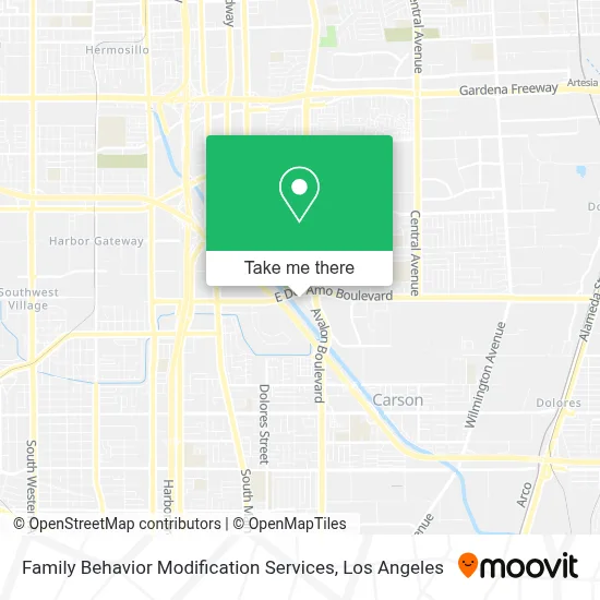 Family Behavior Modification Services map