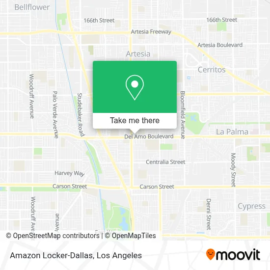 Amazon Locker-Dallas map