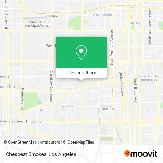 Mapa de Cheapest Smokes