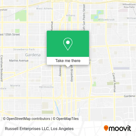 Russell Enterprises LLC map