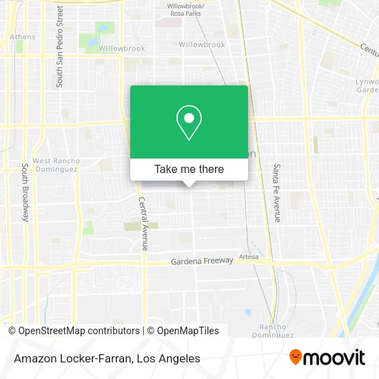 Mapa de Amazon Locker-Farran