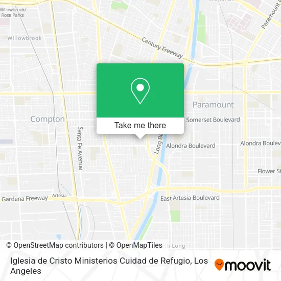 Mapa de Iglesia de Cristo Ministerios Cuidad de Refugio