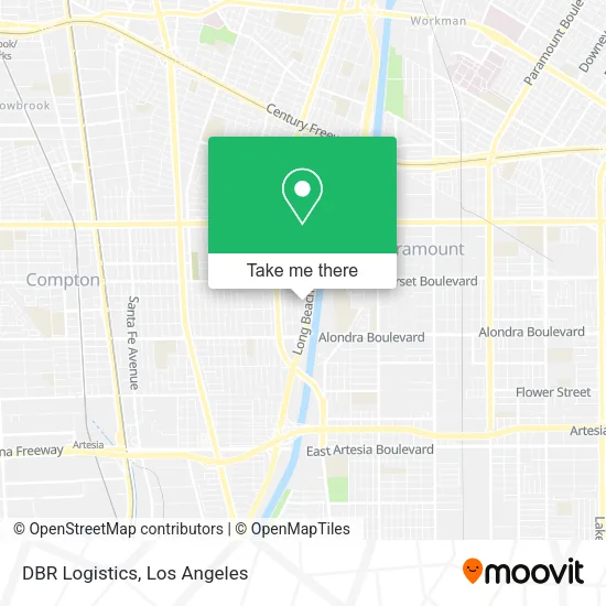 Mapa de DBR Logistics