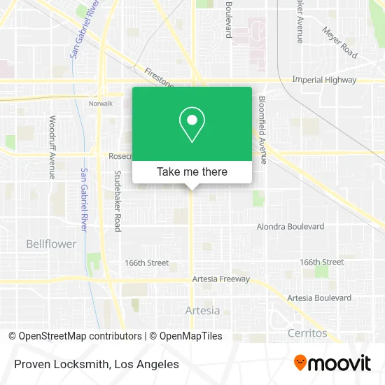 Proven Locksmith map