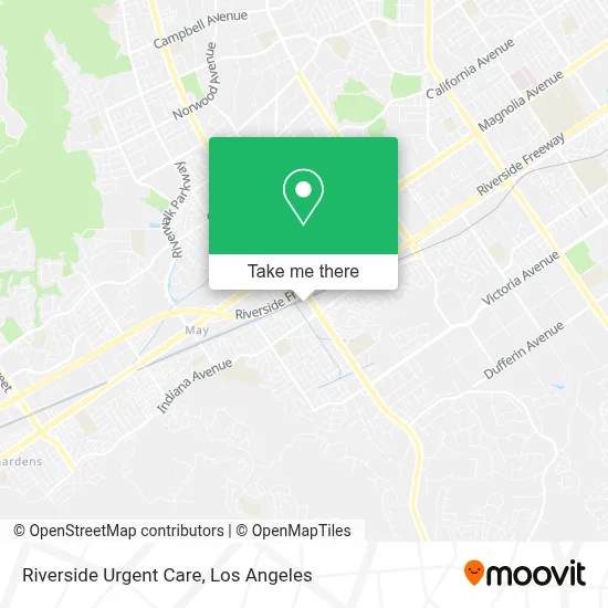 Riverside Urgent Care map