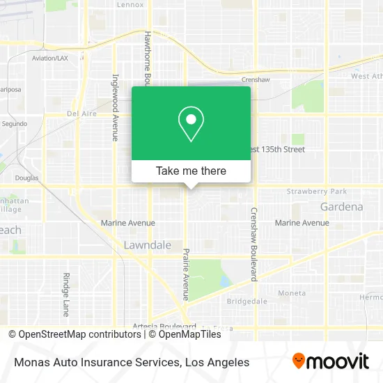 Monas Auto Insurance Services map