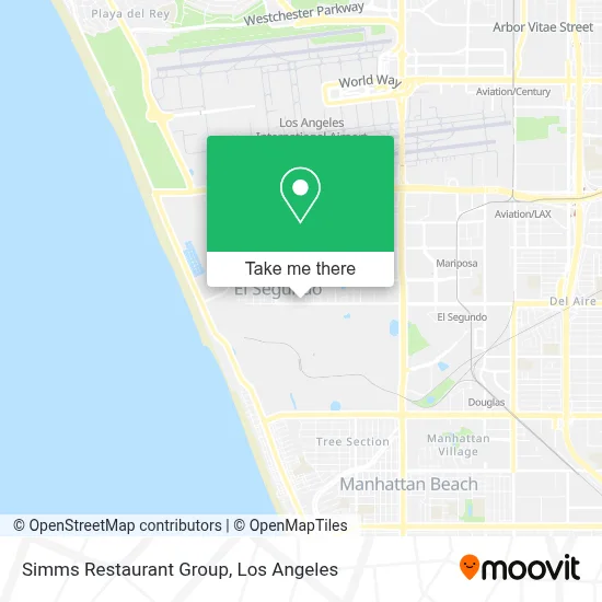 Simms Restaurant Group map
