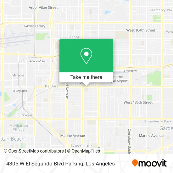 4305 W El Segundo Blvd Parking map
