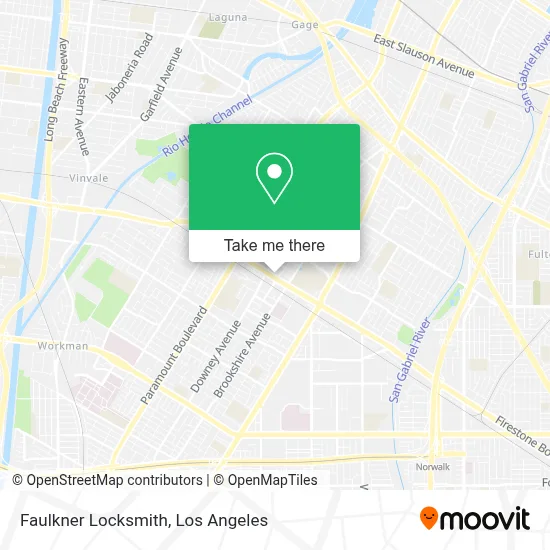 Faulkner Locksmith map