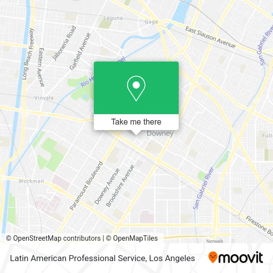 Latin American Professional Service map
