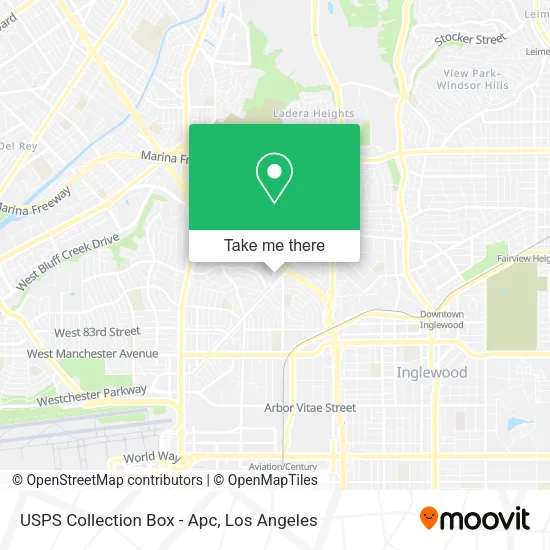 Mapa de USPS Collection Box - Apc
