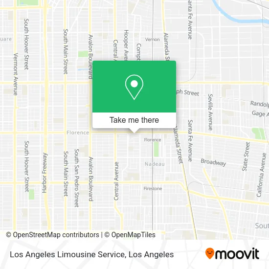 Los Angeles Limousine Service map