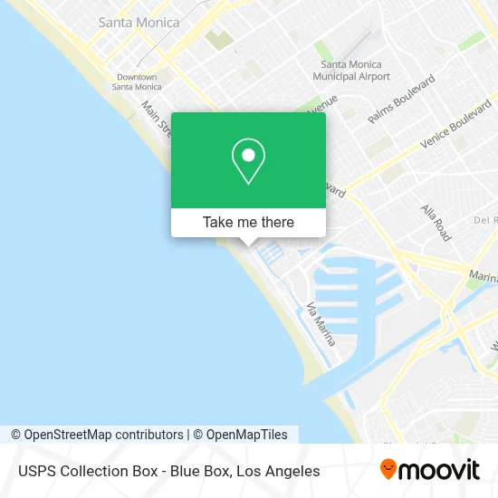 USPS Collection Box - Blue Box map