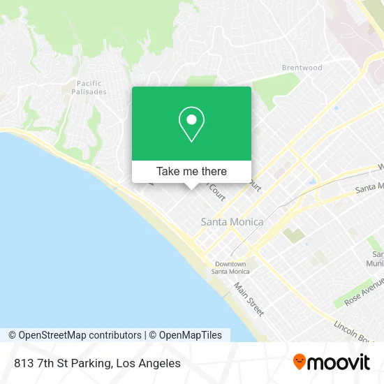 Mapa de 813 7th St Parking