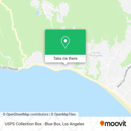 USPS Collection Box - Blue Box map