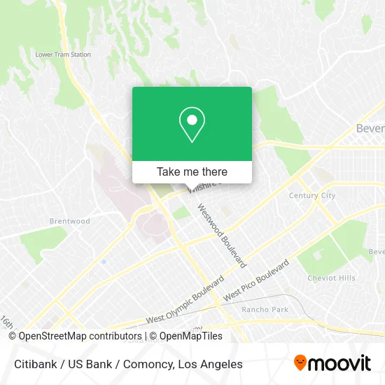 Mapa de Citibank / US Bank / Comoncy