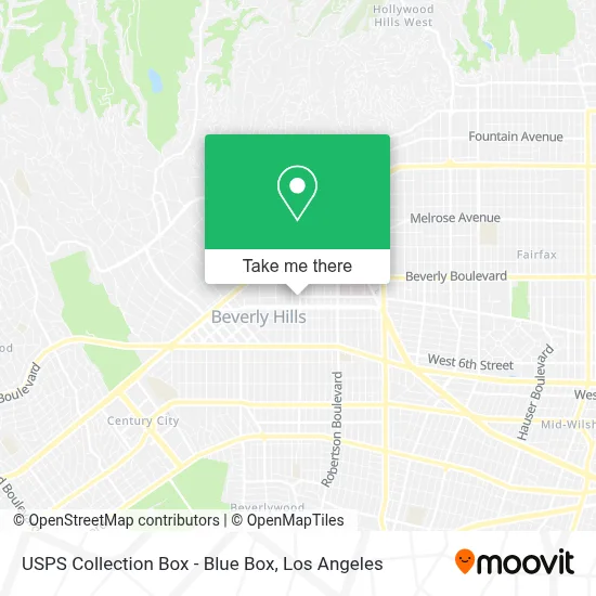 USPS Collection Box - Blue Box map