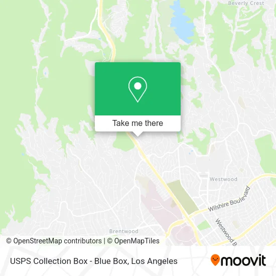 USPS Collection Box - Blue Box map