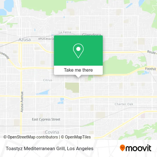 Toastyz Mediterranean Grill map