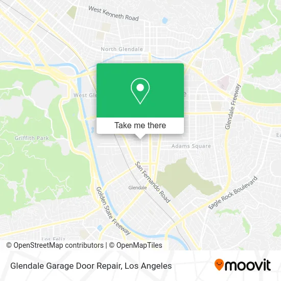Glendale Garage Door Repair map