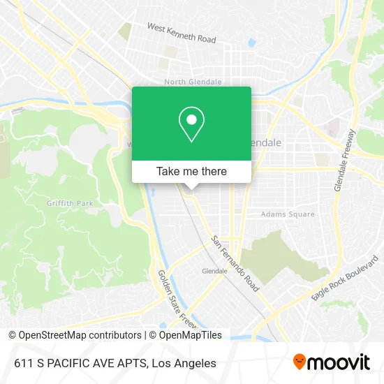 Mapa de 611 S PACIFIC AVE APTS