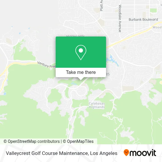 Valleycrest Golf Course Maintenance map