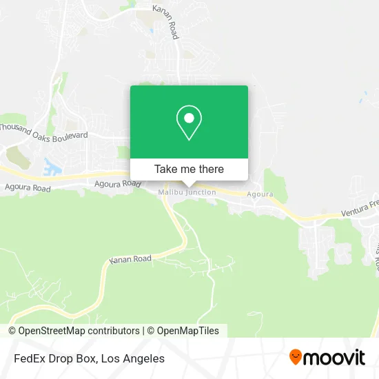 Mapa de FedEx Drop Box