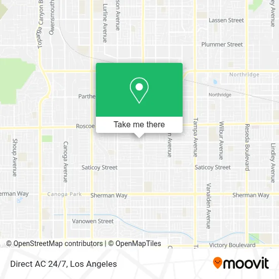 Direct AC 24/7 map