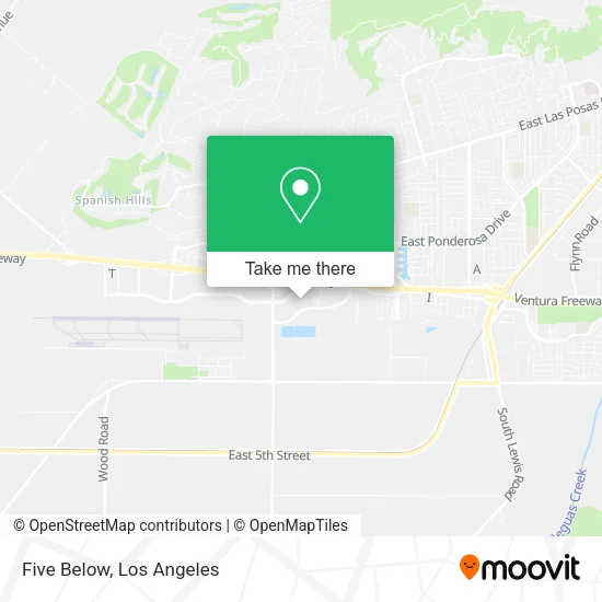 Five Below map