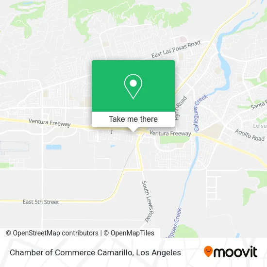 Chamber of Commerce Camarillo map