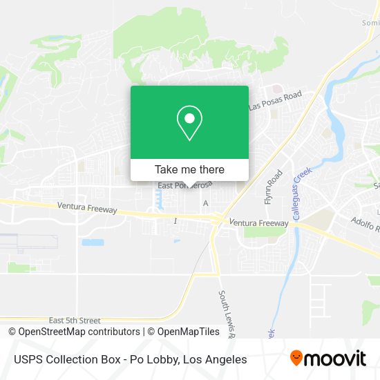 USPS Collection Box - Po Lobby map