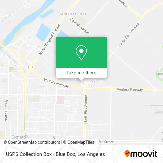 USPS Collection Box - Blue Box map