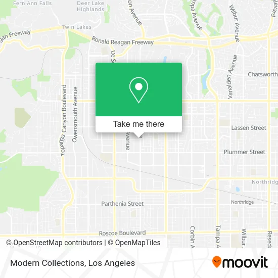 Modern Collections map