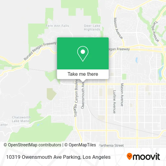 10319 Owensmouth Ave Parking map