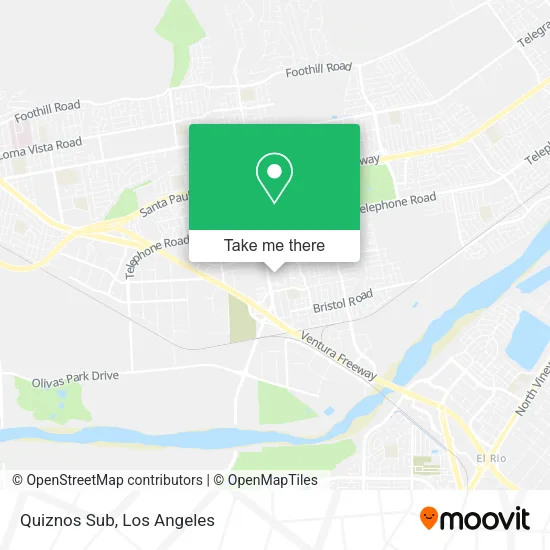 Quiznos Sub map