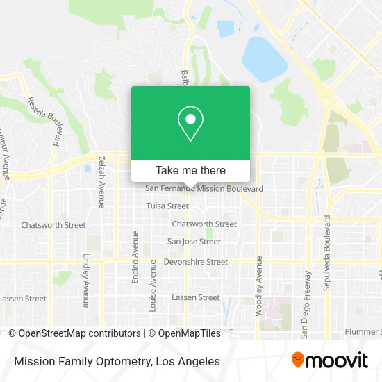 Mission Family Optometry map