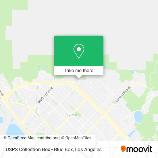 USPS Collection Box - Blue Box map