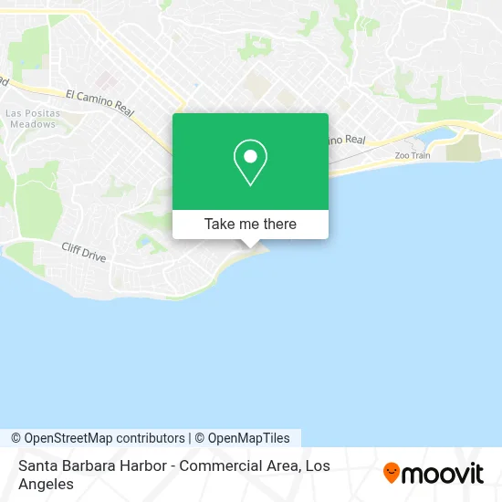 Santa Barbara Harbor - Commercial Area map