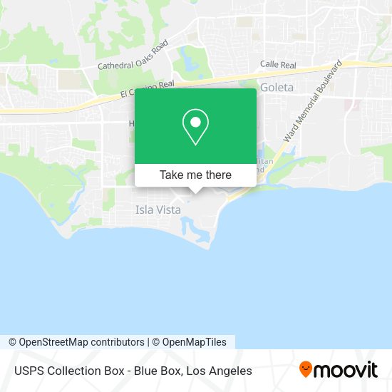 USPS Collection Box - Blue Box map