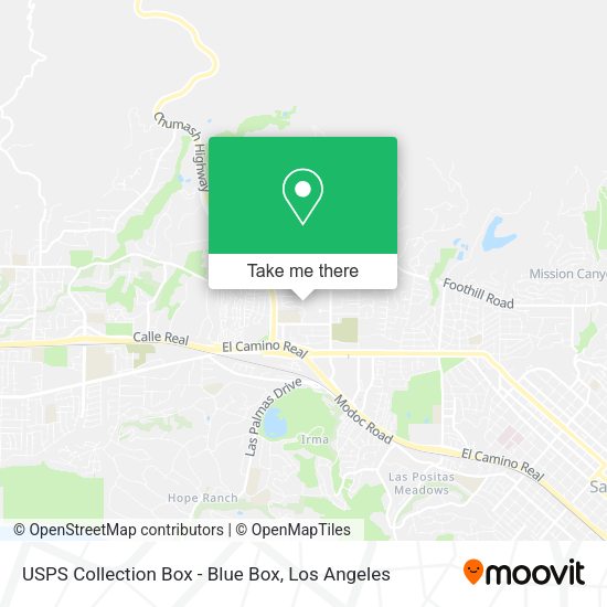 USPS Collection Box - Blue Box map
