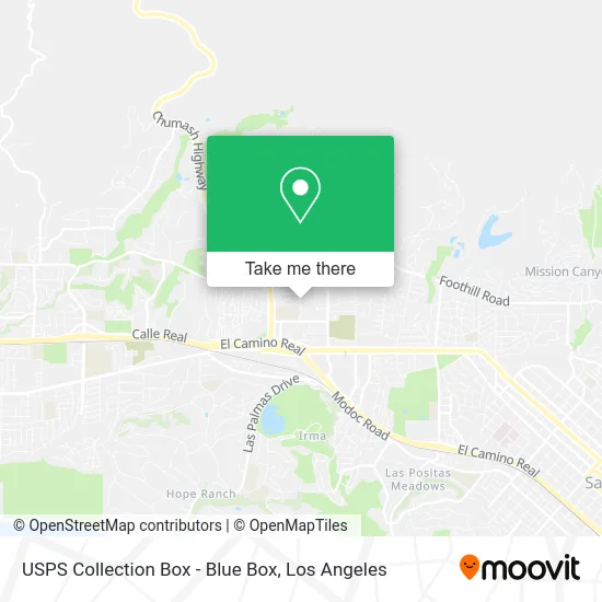 USPS Collection Box - Blue Box map