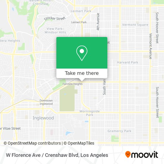 W Florence Ave / Crenshaw Blvd map