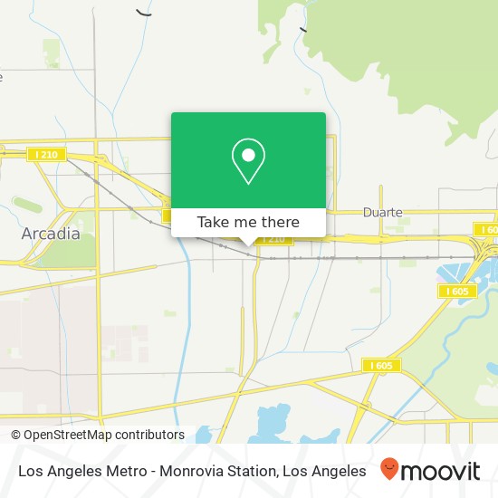 Los Angeles Metro - Monrovia Station map