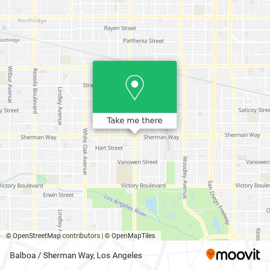 Mapa de Balboa / Sherman Way