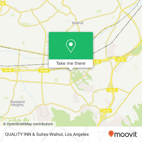 QUALITY INN & Suites-Walnut map